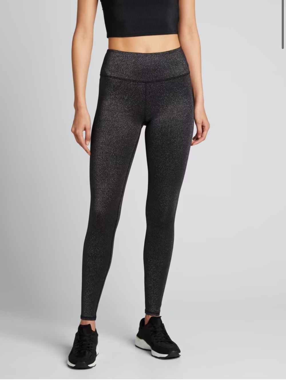 ALO Shimmery High-Waist Leggings - Black